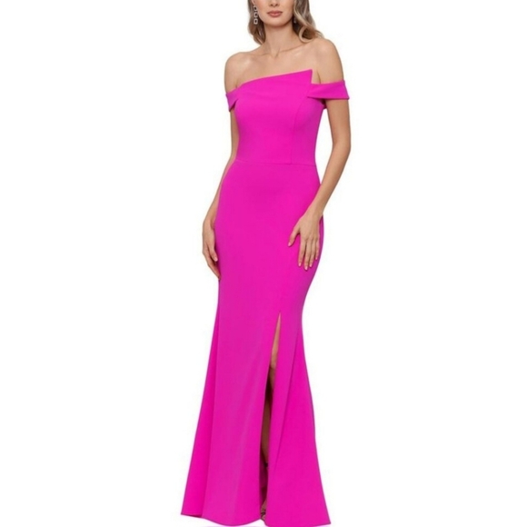 Xscape Dresses & Skirts - Xscape Women's Petite Asymmetric Evening Dress Size 14